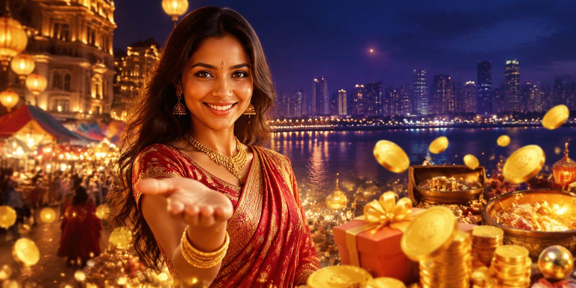 Mumbai Bandra night market with casino and bonus theme